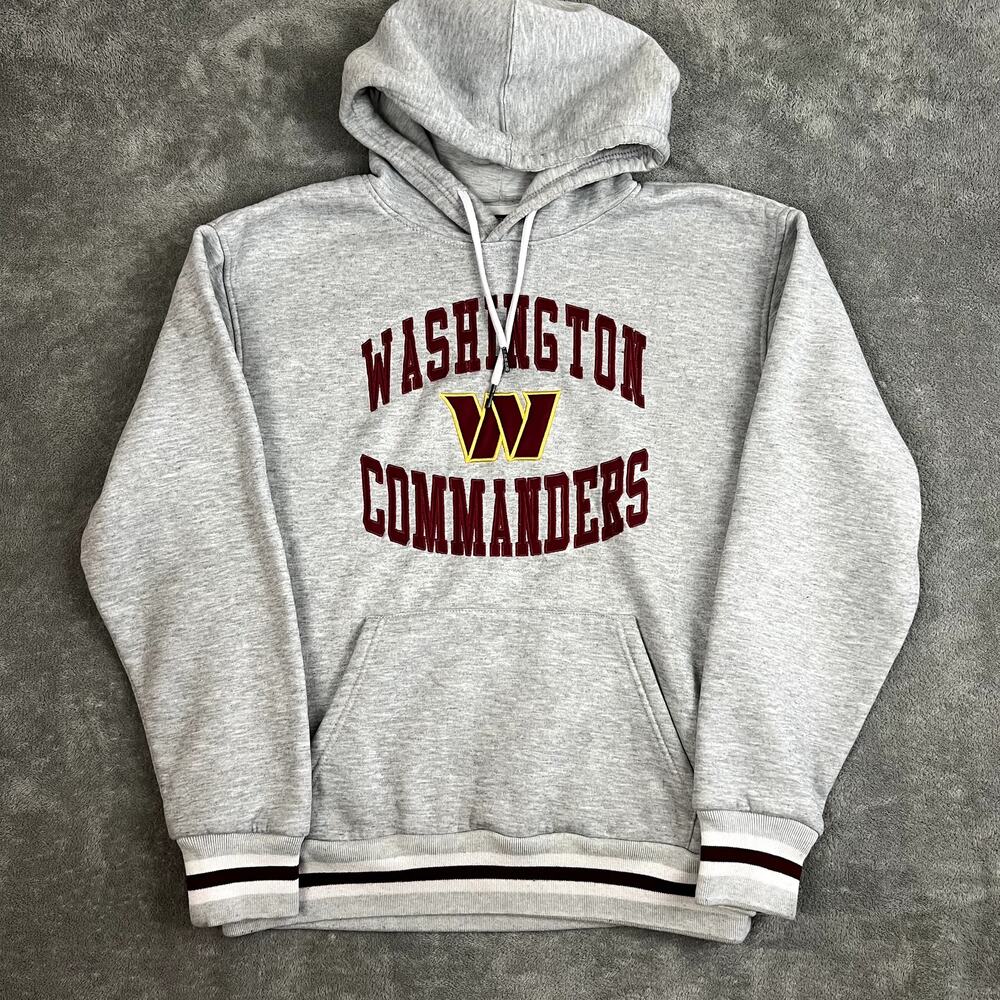 Washington Commanders Hoodie Sweatshirt Mens‎ M Heather Grey NFL Team Apparel